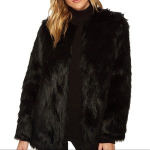 Jack by BB Dakota Black Faux Fur Jacket